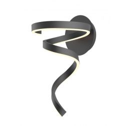 SCROLL LAMPADA DA PARETE LED 15W LUCE CCT 3000K-4000K-6000K ALLUMINIO 3 COLORI MODERNA 2