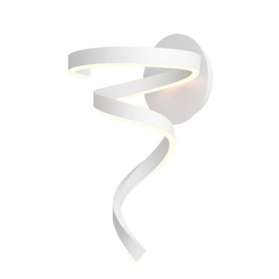 SCROLL LAMPADA DA PARETE LED 15W LUCE CCT 3000K-4000K-6000K ALLUMINIO 3 COLORI MODERNA