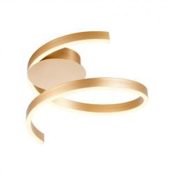 SCROLL PLAFONIERA SINUOSA 2 MISURE A LED LUCE CCT 3000K-4000K-6000K ALLUMINIO 3 COLORI MODERNA 2