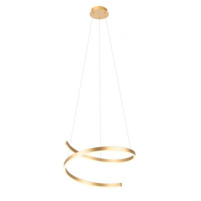 SCROLL SOSPENSIONE SINUOSA 2 MISURE A LED LUCE CCT 3000K-4000K-6000K ALLUMINIO 3 COLORI MODERNA