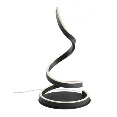 SCROLL LAMPADA DA TAVOLO LED 19W LUCE CCT 3000K-4000K-6000K ALLUMINIO 3 COLORI MODERNA