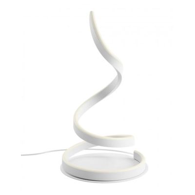 SCROLL LAMPADA DA TAVOLO LED 19W LUCE CCT 3000K-4000K-6000K ALLUMINIO 3 COLORI MODERNA