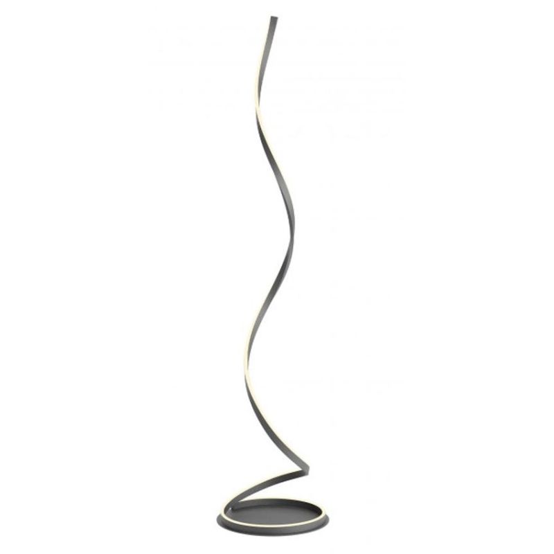 SCROLL PIANTANA SINUOSA A LED 30W LUCE CCT 3000K-4000K-6000K ALLUMINIO 3 COLORI MODERNA