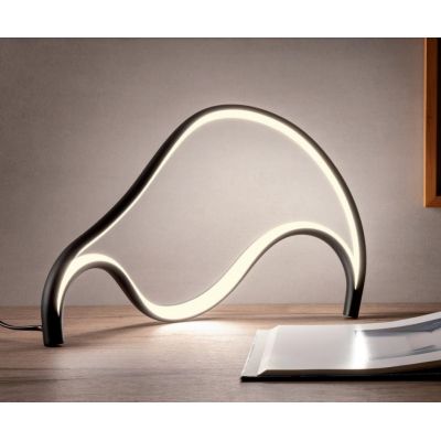 TEMPEST LAMPADA DA TAVOLO ORIGINALE LED 12W LUCE 3000K DIMMERABILE ALLUMINIO 3 COLORI MODERNA