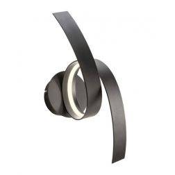 IMPULS APPLIQUE MODERNA LED 11W LUCE 3000K ALLUMINIO BIANCO,NERO E ORO ALTEZZA CM 40 2