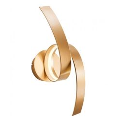 IMPULS APPLIQUE MODERNA LED 11W LUCE 3000K ALLUMINIO BIANCO,NERO E ORO ALTEZZA CM 40