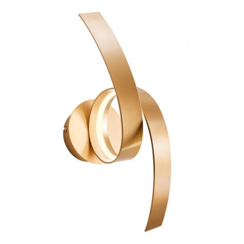 IMPULS APPLIQUE MODERNA LED 11W LUCE 3000K ALLUMINIO BIANCO,NERO E ORO ALTEZZA CM 40