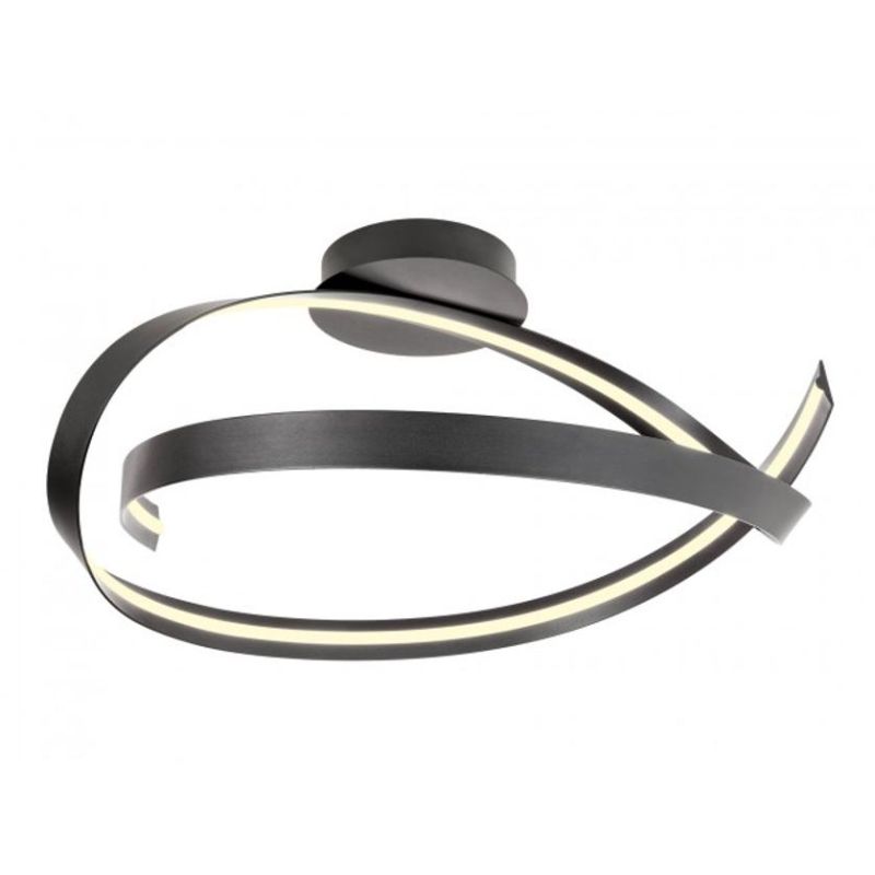 IMPULS PLAFONIERA MODERNA LED 34W LUCE 3000K DIMMERABILE ALLUMINIO 3 COLORI DIAMETRO CM 60