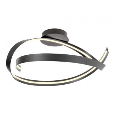 IMPULS PLAFONIERA MODERNA LED 34W LUCE 3000K DIMMERABILE ALLUMINIO 3 COLORI DIAMETRO CM 60