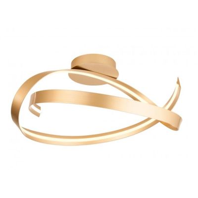 IMPULS PLAFONIERA MODERNA LED 34W LUCE 3000K DIMMERABILE ALLUMINIO 3 COLORI DIAMETRO CM 60