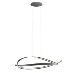 IMPULS SOSPENSIONE LED 38W LUCE 3000K DIMMERABILE ALLUMINIO 3 COLORI DIAMETRO CM 107 MODERNA 2