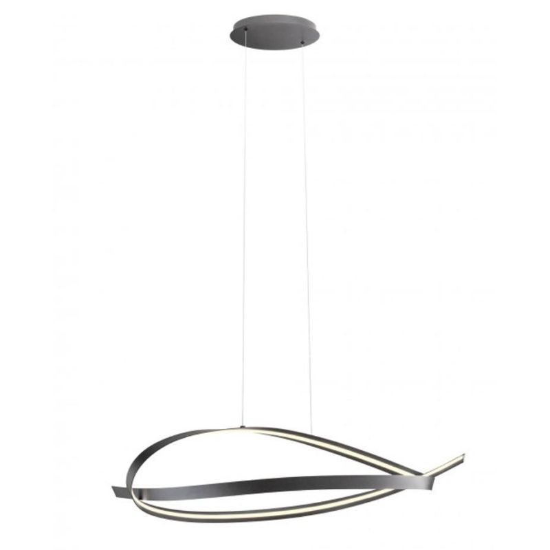 IMPULS SOSPENSIONE LED 38W LUCE 3000K DIMMERABILE ALLUMINIO 3 COLORI DIAMETRO CM 107 MODERNA