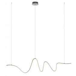 IMPULS SOSPENSIONE ULTRAMODERNA LED 34W LUCE 3000K DIMMERABILE ALLUMINIO 3 COLORI LARGHEZZA CM 160