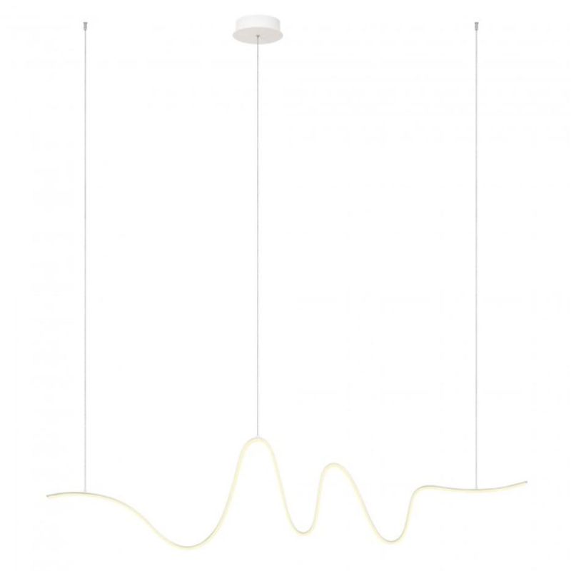 IMPULS SOSPENSIONE ULTRAMODERNA LED 34W LUCE 3000K DIMMERABILE ALLUMINIO 3 COLORI LARGHEZZA CM 160