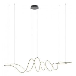 IMPULS SOSPENSIONE ULTRAMODERNA LED 68W LUCE 3000K DIMMERABILE ALLUMINIO 3 COLORI LARGHEZZA CM 170 2