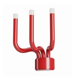 LUXOR LAMPADA DA PARETE MODERNA LED 12W LUCE 3000K ALLUMINIO 4 COLORI ALTEZZA CM 31 2