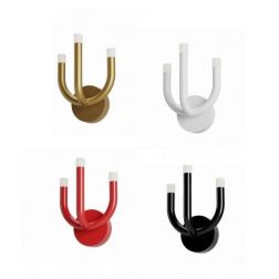 LUXOR APPLIQUE MODERNA LED 12W LUCE 3000K ALLUMINIO 4 COLORI ALTEZZA CM 27