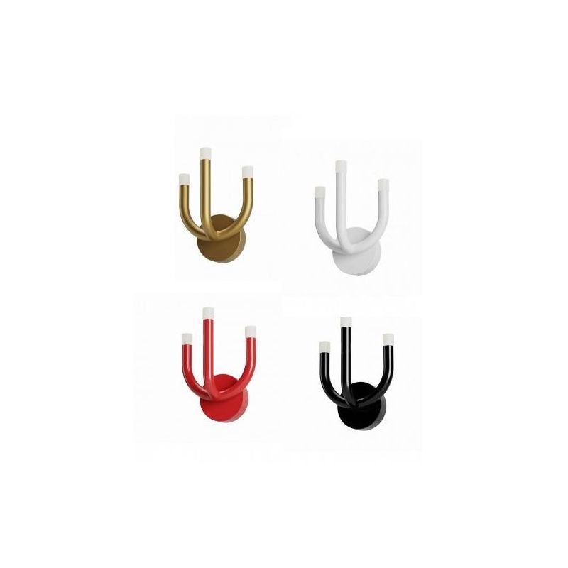 LUXOR APPLIQUE MODERNA LED 12W LUCE 3000K ALLUMINIO 4 COLORI ALTEZZA CM 27