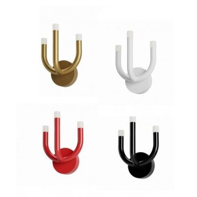 LUXOR APPLIQUE MODERNA LED 12W LUCE 3000K ALLUMINIO 4 COLORI ALTEZZA CM 27