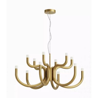 LUXOR LAMPADARIO A BRACCI LED INTEGRATO LUCE 3000K ALLUMINIO 4 COLORI DESIGN MODERNO