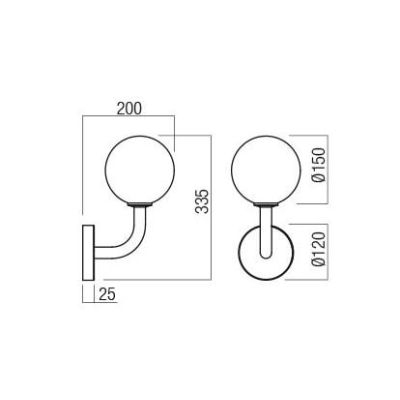 CONFUSIO APPLIQUE 1 LUCE METALLO ORO O NERO LAMPADINA ATTACCO E14 DESIGN MODERNO