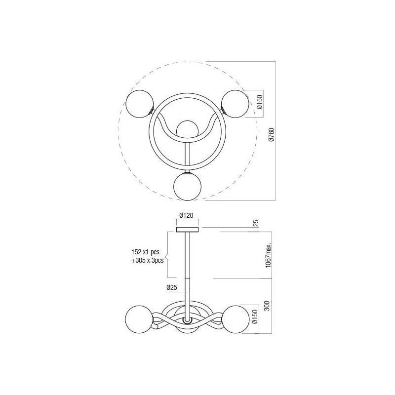 CONFUSIO LAMPADARIO 3 OPPURE 5 LUCI IN METALLO ORO O NERO LAMPADINE ATTACCO E14 DESIGN MODERNO