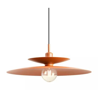 GUNNAR SOSPENSIONE MODERNA IN ALLUMINIO DIAMETRO CM 50 IN 4 FINITURE COLORE LAMPADINA E27