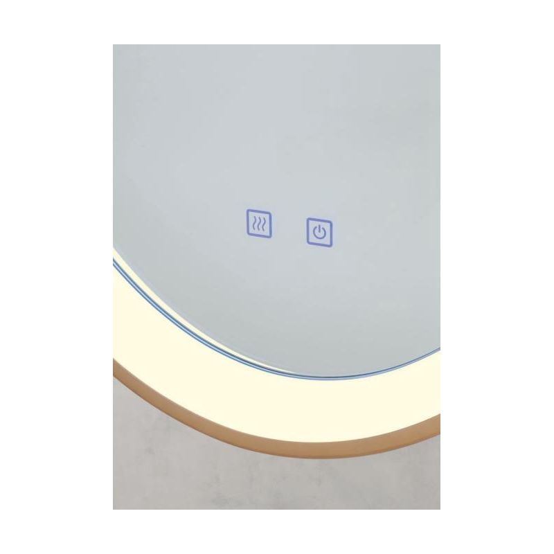 VANITY LAMPADA SPECCHIO OVALE LED 36W LUCE DIMMERABILE FUNZIONE ANTIAPPANNAMENTO 3 COLORI IP44