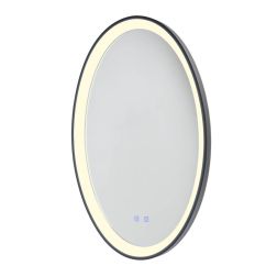 VANITY LAMPADA SPECCHIO OVALE LED 36W LUCE DIMMERABILE FUNZIONE ANTIAPPANNAMENTO 3 COLORI IP44 2