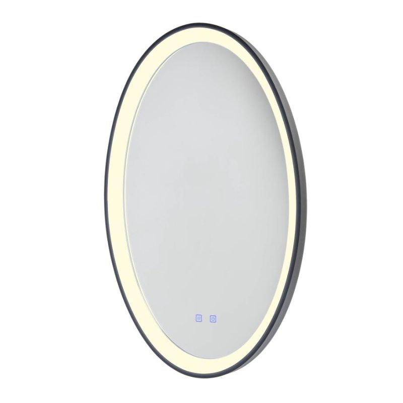 VANITY LAMPADA SPECCHIO OVALE LED 36W LUCE DIMMERABILE FUNZIONE ANTIAPPANNAMENTO 3 COLORI IP44