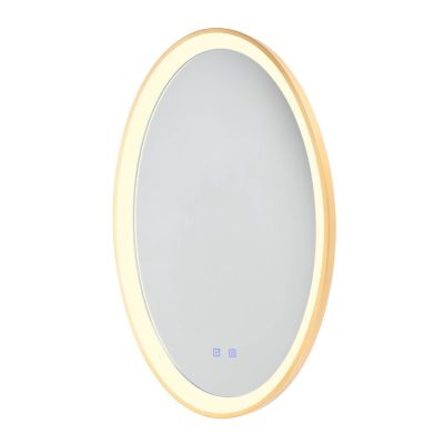 VANITY LAMPADA SPECCHIO OVALE LED 36W LUCE DIMMERABILE FUNZIONE ANTIAPPANNAMENTO 3 COLORI IP44