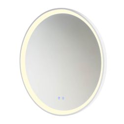 VANITY LAMPADA SPECCHIO ROTONDA D78 CM LED 48W LUCE DIMMERABILE FUNZIONE ANTIAPPANNAMENTO 3 COLORI IP44 2
