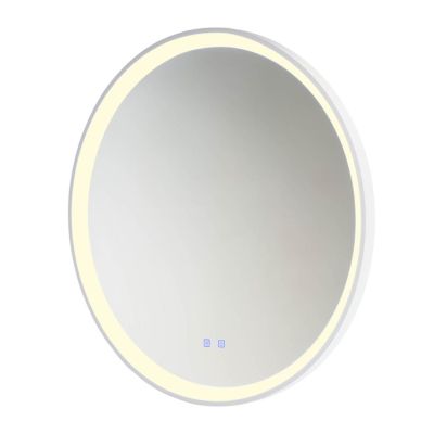 VANITY LAMPADA SPECCHIO ROTONDA D78 CM LED 48W LUCE DIMMERABILE FUNZIONE ANTIAPPANNAMENTO 3 COLORI IP44