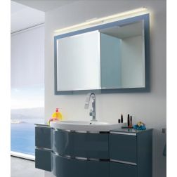 BARRIO LAMPADA DA SPECCHIO CM 120-CM90-CM60 LED IP44 BIANCA O NERA LUCE 3000K O 4000K MODERNA