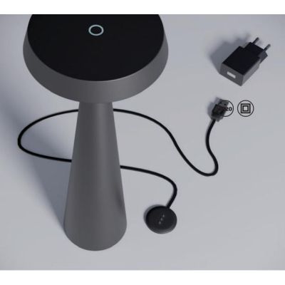 TAO LAMPADA DA TAVOLO IP65 BATTERIA RICARICABILE LED 2.5W LUCE 2700K-3000K DIMMERABILE TOUCH 6 COLORI