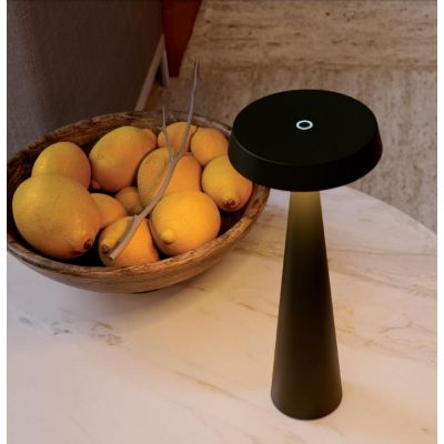 TAO LAMPADA DA TAVOLO IP65 BATTERIA RICARICABILE LED 2.5W LUCE 2700K-3000K DIMMERABILE TOUCH 6 COLORI