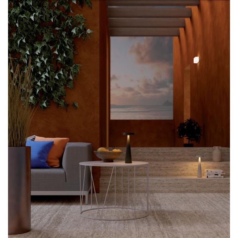 TAO LAMPADA DA TAVOLO IP65 BATTERIA RICARICABILE LED 2.5W LUCE 2700K-3000K DIMMERABILE TOUCH 6 COLORI