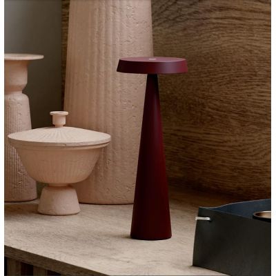 TAO LAMPADA DA TAVOLO IP65 BATTERIA RICARICABILE LED 2.5W LUCE 2700K-3000K DIMMERABILE TOUCH 6 COLORI
