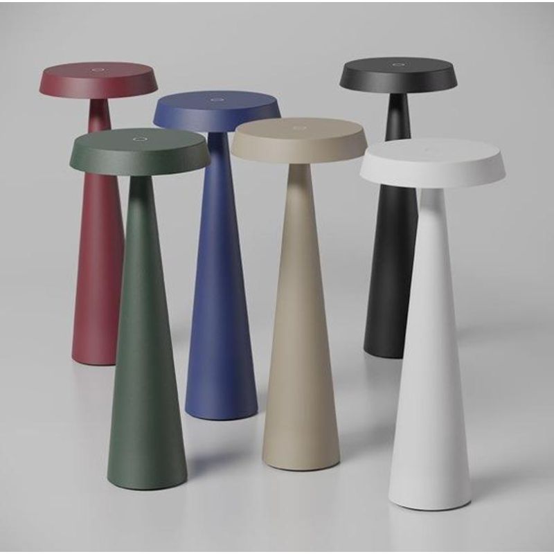 TAO LAMPADA DA TAVOLO IP65 BATTERIA RICARICABILE LED 2.5W LUCE 2700K-3000K DIMMERABILE TOUCH 6 COLORI