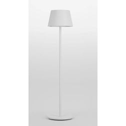 TESEO LAMPADA DA TERRA BIANCA,NERA IP65 BATTERIA RICARICABILE LED 10W + RGB LUCE DIMMERABILE E TOUCH 2