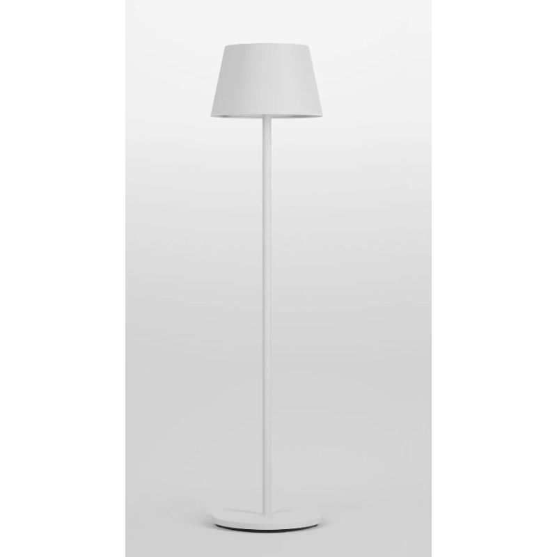 TESEO LAMPADA DA TERRA BIANCA,NERA O VERDE IP65 BATTERIA RICARICABILE LED 10W + RGB LUCE DIMMERABILE E TOUCH