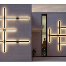 REFLEXA APPLIQUE LINEARE 2 MISURE IP54 LED INTEGRATO LUCE INDIRETTA 2700K-3000K 4 COLORI MODERNA