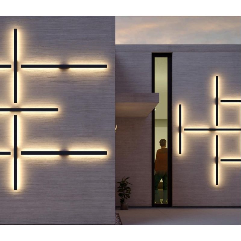 REFLEXA APPLIQUE LINEARE 2 MISURE IP54 LED INTEGRATO LUCE INDIRETTA 2700K-3000K 4 COLORI MODERNA