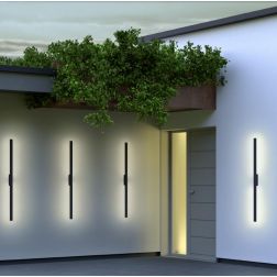REFLEXA APPLIQUE LINEARE 2 MISURE IP54 LED INTEGRATO LUCE INDIRETTA 2700K-3000K 4 COLORI MODERNA 2