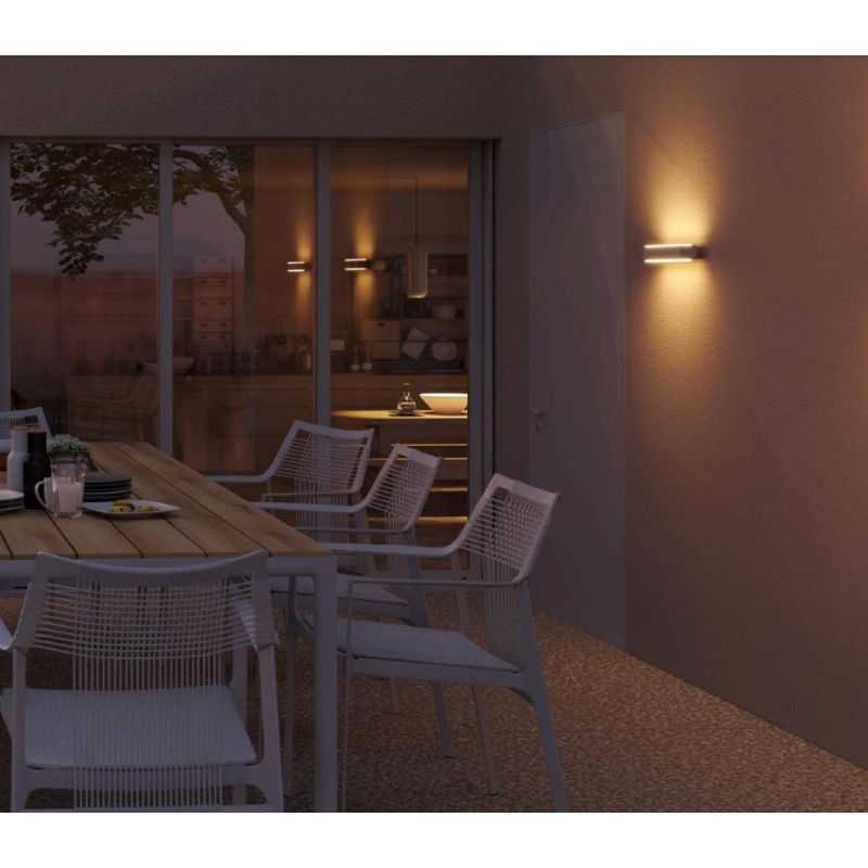 DASH APPLIQUE A LED BI-EMISSIONE DI LUCE 3000K-4000K DA ESTERNI IP65 3 COLORI MODERNA