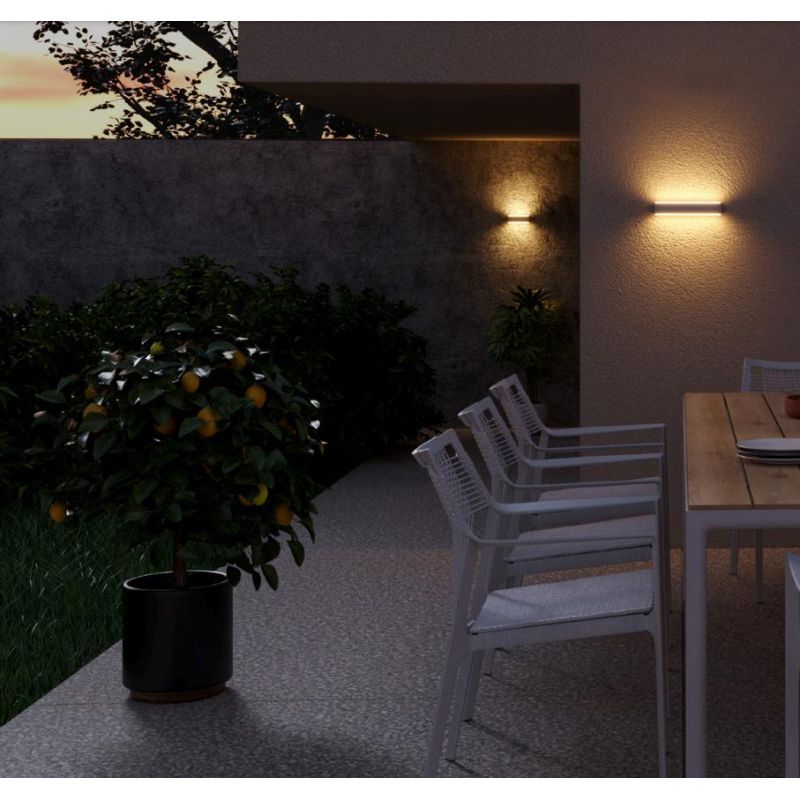 DASH APPLIQUE A LED BI-EMISSIONE DI LUCE 3000K-4000K DA ESTERNI IP65 3 COLORI MODERNA