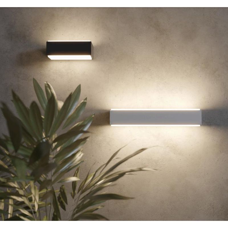 DASH APPLIQUE A LED BI-EMISSIONE DI LUCE 3000K-4000K DA ESTERNI IP65 3 COLORI MODERNA