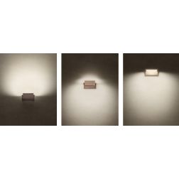 FLIP APPLIQUE ORIENTABILE CON SENSORE DI MOVIMENTO E CREPUSCOLARE IP54 3 COLORI LED 20W LUCE 3000K 2