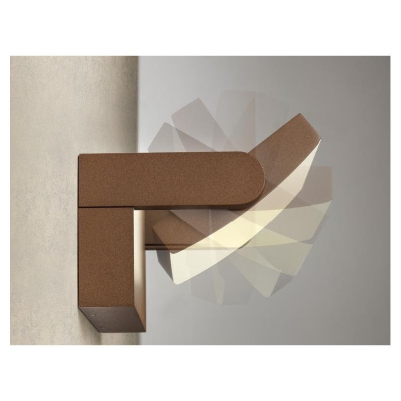 FLIP APPLIQUE ORIENTABILE DA ESTERNO IP54 LED 20W LUCE 3000K BIANCO,ANTRACITE E CORTEN