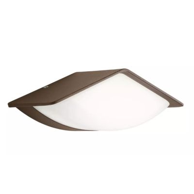 CHALET APPLIQUE DA ESTERNO IP54 LED 9W LUCE 3000K ANTRACITE E MARRONE MODERNA